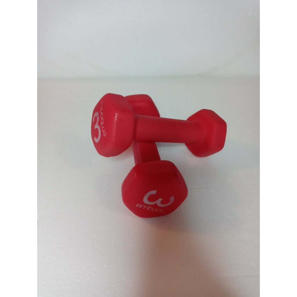 Embark Hex 3 Lb Dumbbell Set Of 2 Hand Weights
